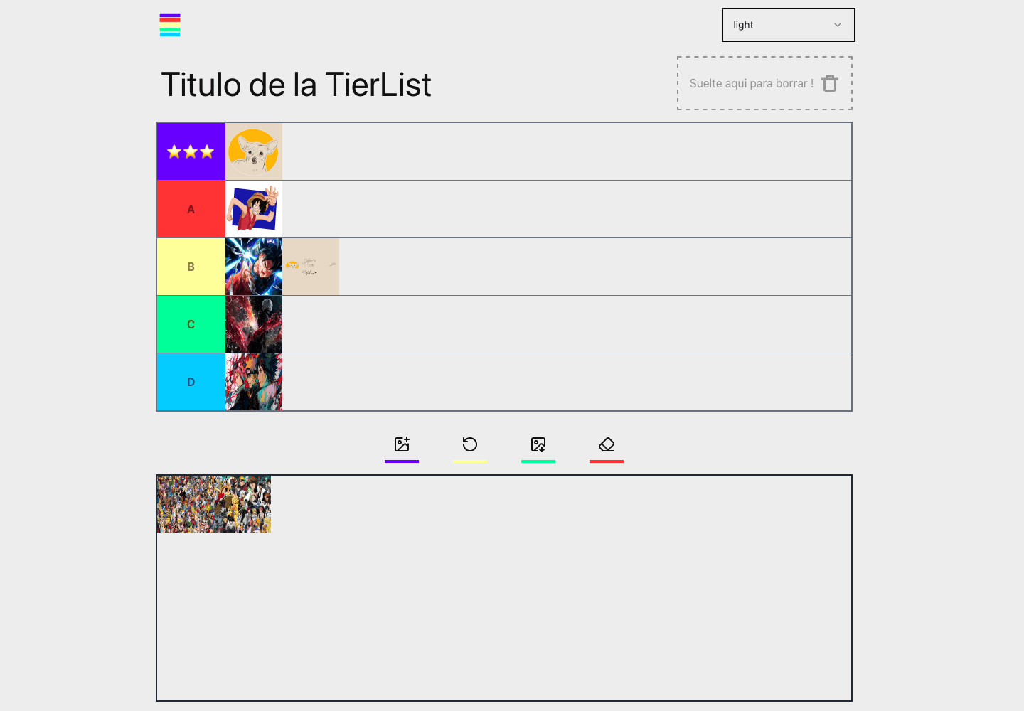 Hacer Tier List project preview